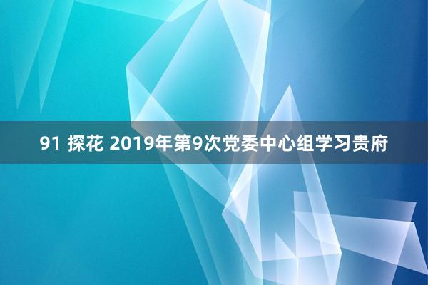 91 探花 2019年第9次党委中心组学习贵府