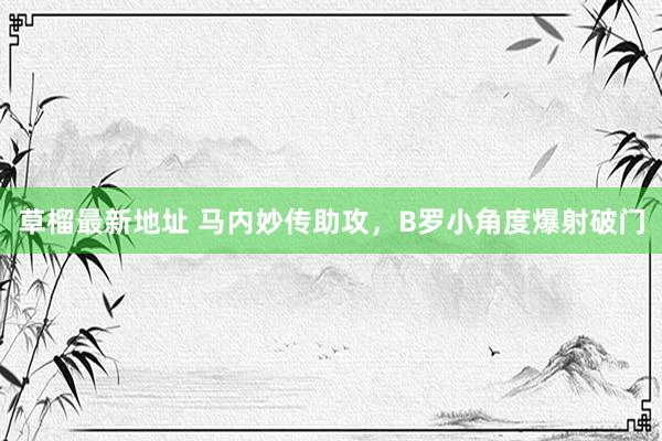 草榴最新地址 马内妙传助攻，B罗小角度爆射破门