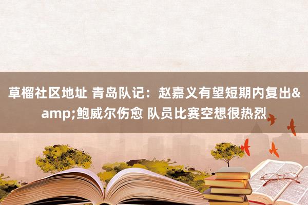 草榴社区地址 青岛队记：赵嘉义有望短期内复出&鲍威尔伤愈 队员比赛空想很热烈